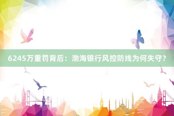 6245万重罚背后：渤海银行风控防线为何失守？
