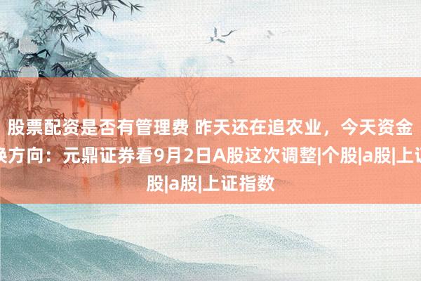 股票配资是否有管理费 昨天还在追农业，今天资金突然换方向：元鼎证券看9月2日A股这次调整|个股|a股|上证指数
